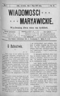 Wiadomości Maryawickie 6 maj 1909 nr 35