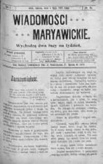 Wiadomości Maryawickie 8 maj 1909 nr 36