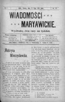 Wiadomości Maryawickie 29 maj 1909 nr 42