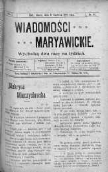 Wiadomości Maryawickie 12 czerwiec 1909 nr 46