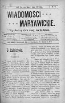 Wiadomości Maryawickie 1 lipiec 1909 nr 51