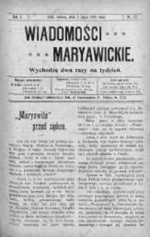 Wiadomości Maryawickie 3 lipiec 1909 nr 52