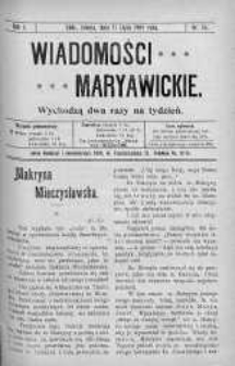 Wiadomości Maryawickie 17 lipiec 1909 nr 56