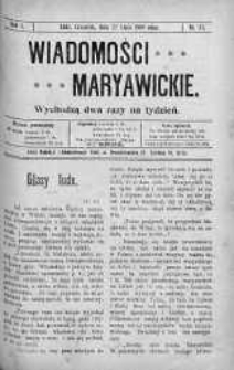 Wiadomości Maryawickie 22 lipiec 1909 nr 57