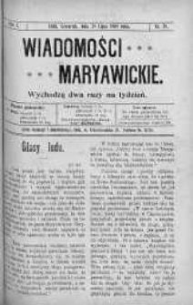 Wiadomości Maryawickie 29 lipiec 1909 nr 59