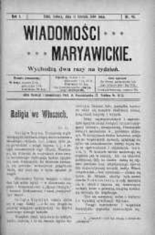 Wiadomości Maryawickie 11 grudzień 1909 nr 98
