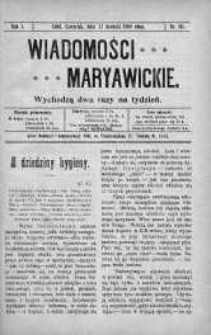 Wiadomości Maryawickie 23 grudzień 1909 nr 101