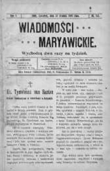 Wiadomości Maryawickie 30 grudzień 1909 nr 103