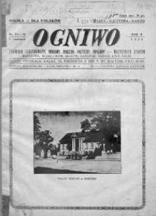 Ogniwo. Dwutygodnik ilustrowany, narodowy, społeczno-polityczny, popularny - wszystkich stanów 5 czerwiec 1938 nr 19-20