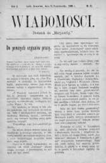 Wiadomości Maryawickie 15 październik 1908 nr 42