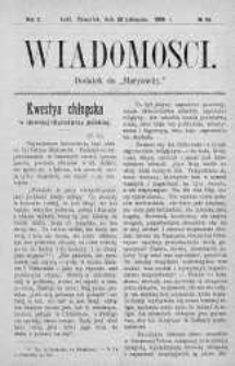 Wiadomości Maryawickie 26 listopad 1908 nr 48