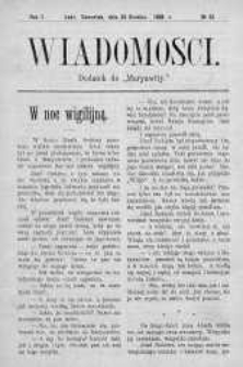 Wiadomości Maryawickie 24 grudzień 1908 nr 52