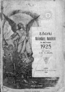 Łódzki Kalendarz Katolicki R. 1. 1925