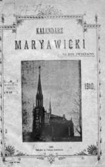 Kalendarz Maryawicki Na Rok Zwyczajny 1910