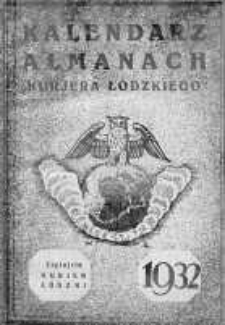 Kalendarz Almanach "Kurjera Łódzkiego" 1932