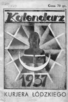 Kalendarz Almanach "Kurjera Łódzkiego" 1937