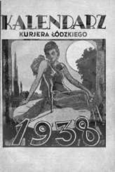 Kalendarz Almanach "Kurjera Łódzkiego" 1938