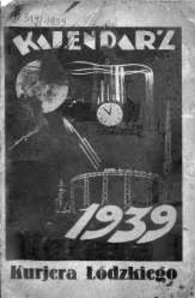 Kalendarz Almanach "Kurjera Łódzkiego" 1939