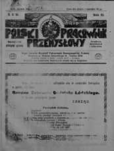 Polski Pracownik Przemysłowy. Organ Związku majstrów Fabrycznych Rzeczpospolitej Polskiej styczeń R. 3. 1926/1927 nr 8-10