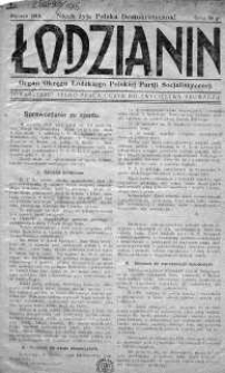 Łodzianin: Ogran Okręgu Łódzkiego Polskiej Partji Socjalistycznej 1916 styczeń, maj-lipiec