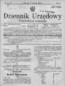 Dziennik Urzędowy Województwa Łódzkiego 12 kwiecień 1926 nr 15