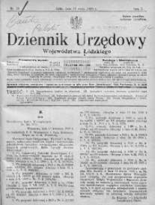 Dziennik Urzędowy Województwa Łódzkiego 17 maj 1926 nr 20