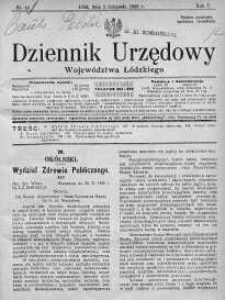 Dziennik Urzędowy Województwa Łódzkiego 2 listopad 1926 nr 44