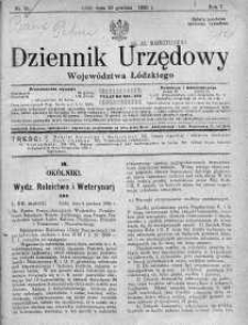 Dziennik Urzędowy Województwa Łódzkiego 20 grudzień 1926 nr 51
