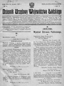 Dziennik Urzędowy Województwa Łódzkiego 24 styczeń 1927 nr 4