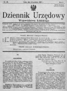 Dziennik Urzędowy Województwa Łódzkiego 19 grudzień 1927 nr 25