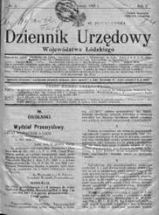 Dziennik Urzędowy Województwa Łódzkiego 1 luty 1928 nr 2