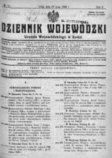 Dziennik Urzędowy Województwa Łódzkiego 15 lipiec 1928 nr 11