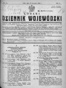 Dziennik Urzędowy Województwa Łódzkiego 15 sierpień 1928 nr 13