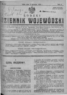 Dziennik Urzędowy Województwa Łódzkiego 15 grudzień 1928 nr 21