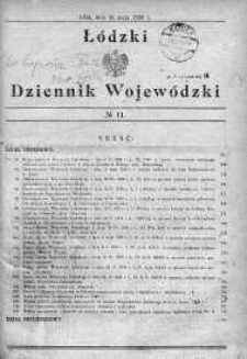 Dziennik Urzędowy Województwa Łódzkiego 15 maj 1929 nr 11