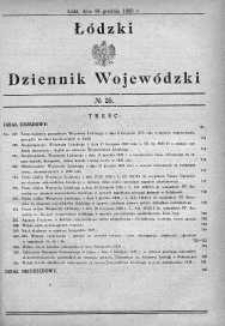 Dziennik Urzędowy Województwa Łódzkiego 15 grudzień 1929 nr 25