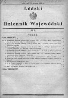 Łódzki Dziennik Wojewódzki 15 styczeń 1930 nr 2
