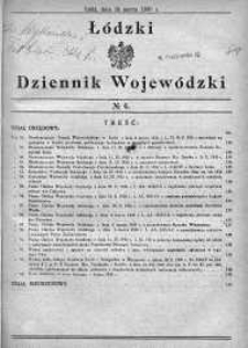 Łódzki Dziennik Wojewódzki 15 marzec 1930 nr 6
