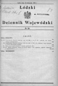 Łódzki Dziennik Wojewódzki 15 listopad 1930 nr 24