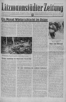 Litzmannstaedter Zeitung 25 styczeń 1944 nr 25
