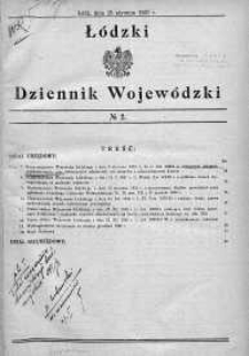 Łódzki Dziennik Wojewódzki 15 styczeń 1931 nr 2