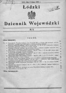 Łódzki Dziennik Wojewódzki 3 luty 1931 nr 3