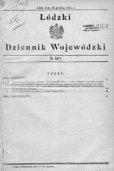 Łódzki Dziennik Wojewódzki 18 grudzień 1931 nr 26