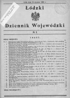 Łódzki Dziennik Wojewódzki 15 styczeń 1932 nr 2