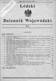Łódzki Dziennik Wojewódzki 15 marzec 1932 nr 6