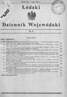 Łódzki Dziennik Wojewódzki 2 maj 1932 nr 9