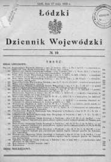 Łódzki Dziennik Wojewódzki 17 maj 1932 nr 10