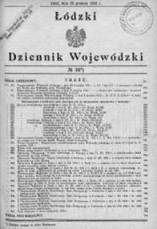 Łódzki Dziennik Wojewódzki 15 grudzień 1932 nr 24