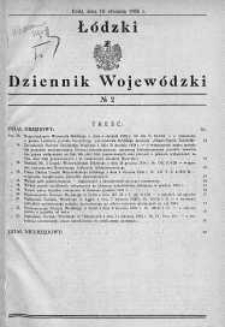 Łódzki Dziennik Wojewódzki 15 styczeń 1935 nr 2