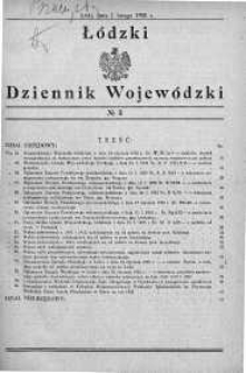 Łódzki Dziennik Wojewódzki 1 luty 1935 nr 3